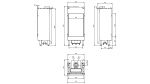 7 kW teljesítményű C-Energiaosztályos-LEO 45/68 GÁZKANDALLÓ