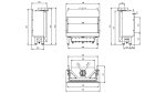 8 kW teljesítményű B-Energiaosztályos-LEO 70 GÁZKANDALLÓ