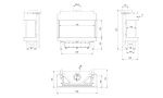 8 kW teljesítményű B-Energiaosztályos-LEO 70 PANORÁMA GÁZKANDALLÓ