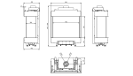 7 kW teljesítményű C-Energiaosztályos-LEO 76/62 PANORÁMA GÁZKANDALLÓ