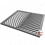 Öntvény Grill Rács - 400x330 mm - Kerti grillekhez - Image 2