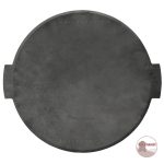 3 Lábú Öntöttvas Grilltárcsa / Sütőtárcsa - Ø 38 cm - Enyhén íves, kerek - Image 2