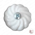 Csere, Pót- Porcelán gomb / fogantyú 40 mm Ø - Kemence ajtókhoz, tűztér ajtókhoz - Image 3