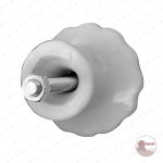 Csere, Pót- Porcelán gomb / fogantyú 40 mm Ø - Kemence ajtókhoz, tűztér ajtókhoz - Image 4