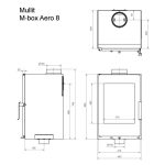 Mullit M-box Aero 8 LA fatüzelésű kandallóbetét - Image 6