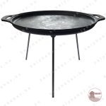 3 Lábú Öntöttvas Sík Grilltárcsa - Ø 43 cm - Mély, Sütőtárcsa / Szeletsütő