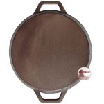 Extra nagy, Öntöttvas serpenyő - 45 cm Ø - Grillre, Sütőbe és Kemencéhez - Fogantyúval - Image 4