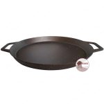 Extra nagy, Öntöttvas serpenyő - 45 cm Ø - Grillre, Sütőbe és Kemencéhez - Fogantyúval - Image 2