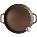 Extra nagy, Öntöttvas serpenyő - 45 cm Ø - Grillre, Sütőbe és Kemencéhez - Fogantyúval