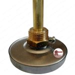 TOTYA Puffertartály hőmérő 0-120°C, 150 mm szár hossz, 1/2" menettel, analóg körszámlapos hőmérő (Totya SR150, Raky SR150) - Image 3