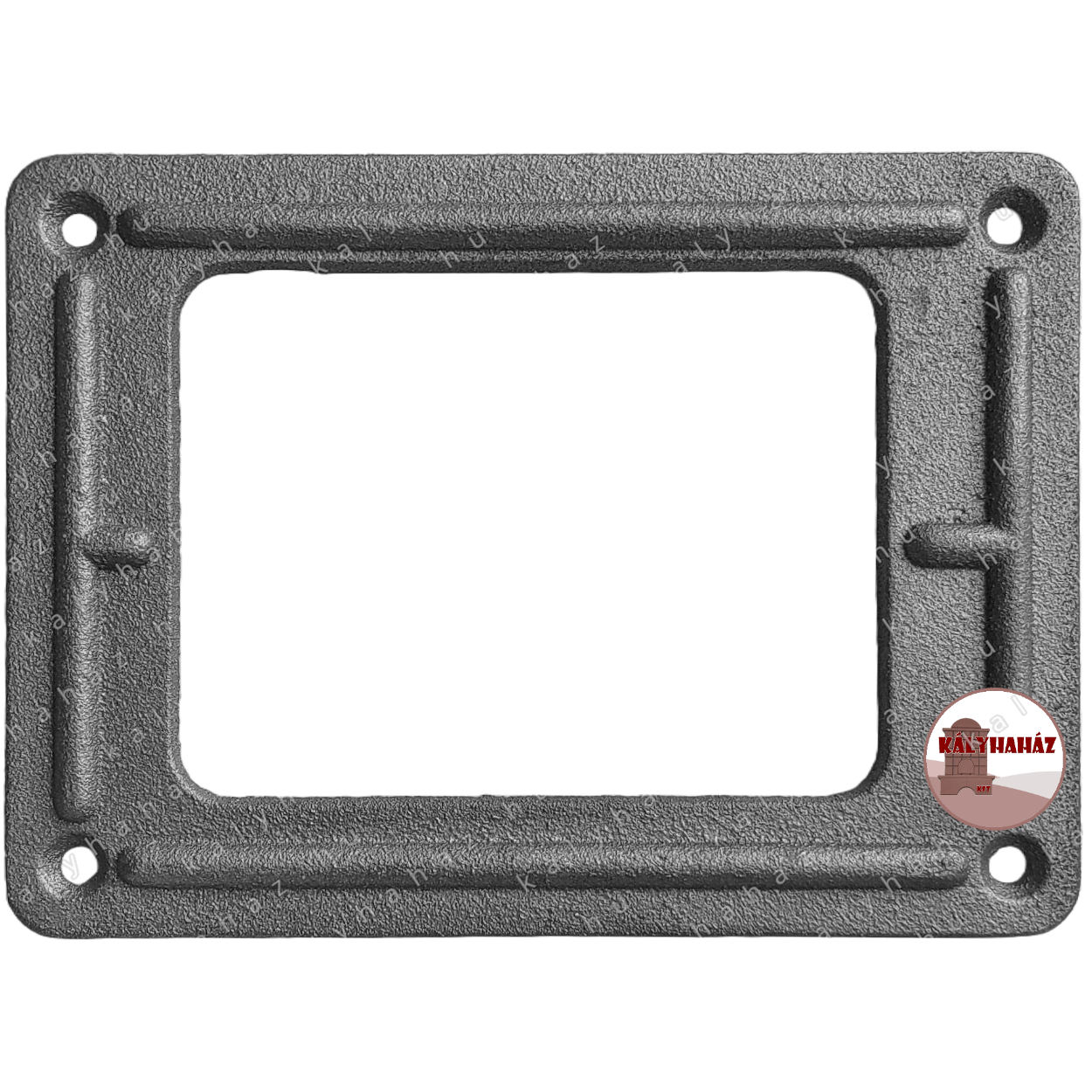 Totya (DT-120T) Kazán ajtó szigetelés Leszorító Öntöttvas keret 194x140mm – FK-127 Kazi, Totya 18-33 és a régi Totya 20 kazánokhoz Totya Kazán Szigetelőlap Leszorító Keret FK-127 (194x140 mm) – DT 120T ajtóhoz, Totya 18-33 és a régi Totya 20 kazánhoz - Image 1
