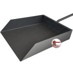 Nagy fém hamuzó lapát - Kazánhoz és Kályhához - 80 cm, Fém nyéllel - Image 3