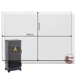 Wamsler Trendy 6-8 kw Hőálló Üveg 295x203 mm - Csere, Pót Kandalló, Kályha tűztérajtó üveg - Image 2