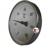 Csőre szerelhető hőmérő 0-120°C (rugós, tappancsos) analóg körszámlapos hőmérő - Image 2