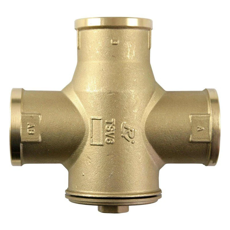 regulus-tsv6b-65-c-termosztatikus-kazanvedo-keveroszelep Regulus TSV6B 65 °C háromutas termosztatikus kazánvédő keverőszelep, 6/4" belső menet - Image 1